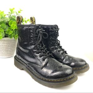 black patent doc martens size 3